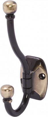 LK0405AB Крючок для пальто, антик латунь