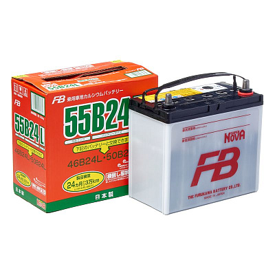 Аккумулятор 55B24L Ёмкость 45 Ah, Пусковой ток 480А FB SUPER NOVA