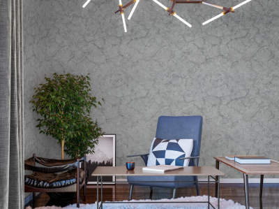 PL72169-41 Обои флизелиновые Karelia мотив серый 1,06х10,05м1