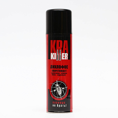 Аэрозоль от ползающих насекомых "KRA Killer" Дихлофос, 300 мл 