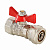Кран шаровый обжимной 16х1/2", внутренняя резьба, Valtec