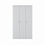 Шкаф "ПЕГАС" 3 двери 117x58x202 см, цвет: белый