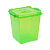 Т170 Контейнер Премиум с крышкой 10,5л. прозрачный зеленый