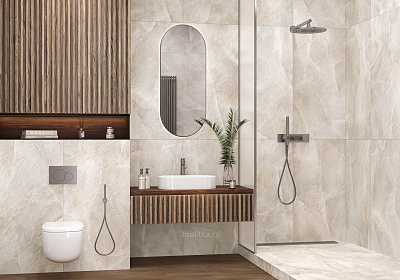 Керамогранит лаппатированный Salt Beige 120x60 см 0,72 м2, уп. 1 шт цвет:бежевый