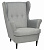 Кресло Вало Malmo 90 (grey) 81,5х98х101см, цвет серый
