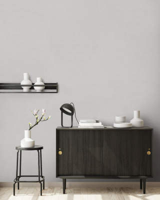 7240-23 Обои флизелиновые Atlas, фон серый 1,06x10,05м1