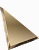 Плитка треугольная зеркальная бронзовая с фацетом 10мм 300х300 мм