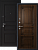 Дверь САНТО 2  Дуб тем. Патина Металлик черный