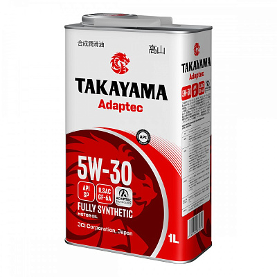 Масло моторное 5W30 TAKAYAMA ADAPTEC SP/GF-6A Синтетическое 1л