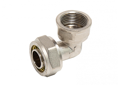 Уголок обжимной 20х3/4", внутренняя резьба, AQUALINK