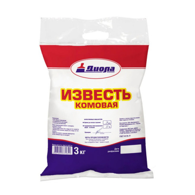 Известь Диола комовая 3 кг