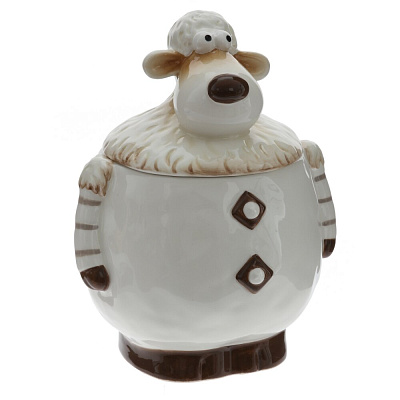 Конфетница "Овечка", 450 мл, L12,5 W11 H15,5 см