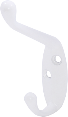 LK0401WH Крючок для пальто и шапки, легкий, белый