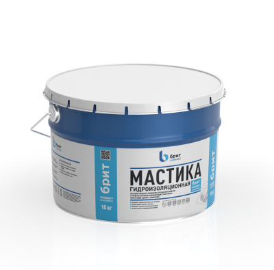 Мастика гидроизоляционная битумно-полимерная Брит Изоляция-Р 10кг