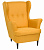 Кресло Вало Twist 10 (yellow-orange) 81,5х98х101см, цвет цвет желто-оранжевый