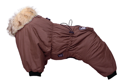 Комбинезон для собак Lion Nice-Style дев.корич.Р.S сп.27см обх/ш.21-28см обх/г.28-38см