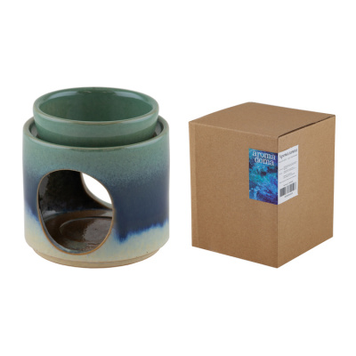 Аромалампа h 9,5см цвет бирюзовый