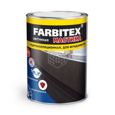 Мастика гидроизоляционная битумная Farbitex 4кг