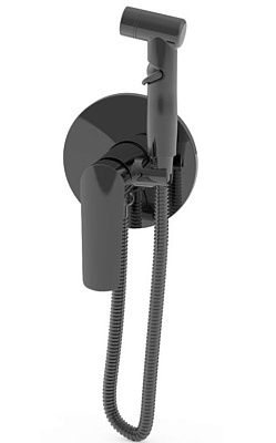 Смеситель скрытого монтажа с гигиеническим душем, черный Lagos Gun Metal, ESKO