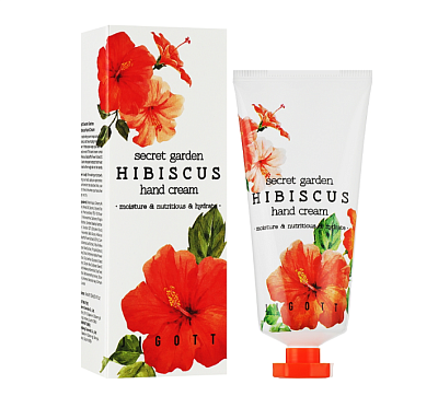Крем для рук с экстрактом гибискуса Jigott Secret Garden Hibiscus 100мл