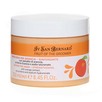 Маска ISB Fruit of the Groomer Orange восстанавл для слабой выпадающей шерсти с протеинами овса 250м