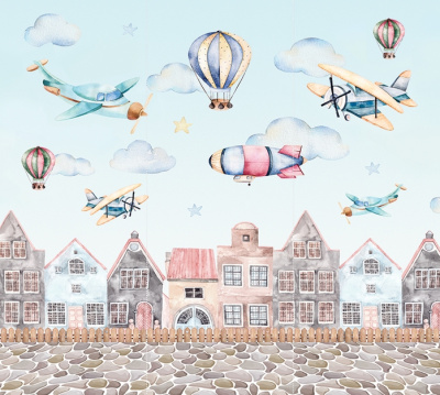 акварельный город