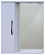 Шкаф-зеркало "Рокард 60", левое, белый, подсветка (Ш570хГ160хВ700)