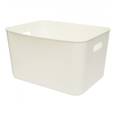 Jiu-4 Корзина пластиковая для хранения Юки, Д350 Ш270 В200, белый