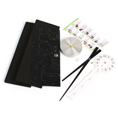 4757208 Часы-наклейка Аба, d-70 см, черные3