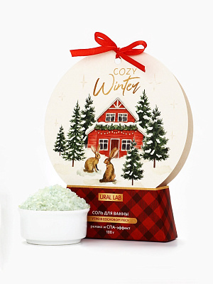 Соль для ванны URAL LAB "Winter" 100 г хвоя