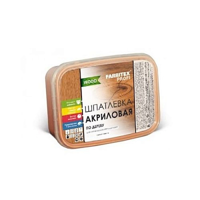 Шпатлевка FARBITEX ПРОФИ WOOD акриловая по дереву сосна 0,4кг/0,25л