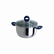 Кастрюля AZZURRO 6л 24х13,5см стеклянная крышка