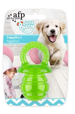 Игрушка д/соб All For Paws Little Buddy Соска из термопласт.резины зелёная 7,8см р.S
