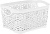 KL401110048 Корзинка для хранения Keeplex Fiori с ручками 3,3л 23,6х17,6х12,6см белое облако