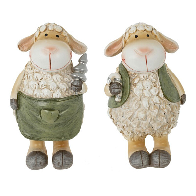 Фигурка декоративная "Овечка", L5,5 W4,5 H9,5 см, 2в., L5,5 W4,5 H10 825312