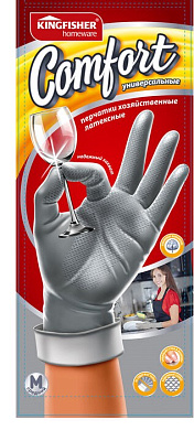 Перчатки KINGFISHER COMFORT латексные универсальные M