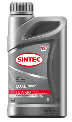 Масло моторное 5w30 SINTEC LUXE 5000, API SL/CF П/Синтетическое 1л