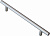 Ручка-рейлинг 160мм, Д222 Ш12 В32, матовый никель