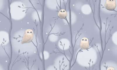 HC72161-46 Обои флизелиновые Dream мотив синий 1,06х10,05м