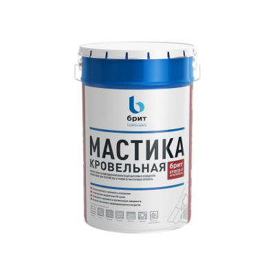 Мастика кровельная битумно-полимерная Брит Кровля-Р 20кг