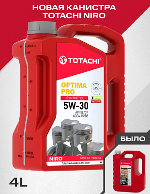 Масло моторное 5w30 TOTACHI NIRO Optima PRO SL/CF Синтетика 4л