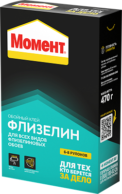 Клей обойный "Момент Флизелин" 470 г.