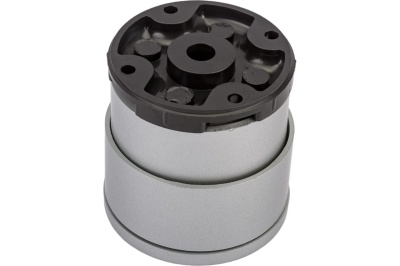 148561 Ножка D50х60 мм, пластик,круглая, регулируемая сверху, мат.хром - накл