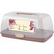 Хлебница Sugar&Spice Barberry с защелками и ручкой 35x20x16см латте