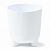 Кашпо на ножках ARIA eco recycled jumper d16; h17,5см белый (biały)
