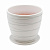 Горшок керамический 1,4л., Д145 Ш145 В130, белый