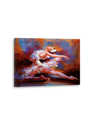 CV 2184 Картина на холсте Балерина в полете 30х40см.
