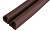 Уплотнитель KIM TEC D-профиль Коричневый 9х7,5мм, 100  50мх2 шнура