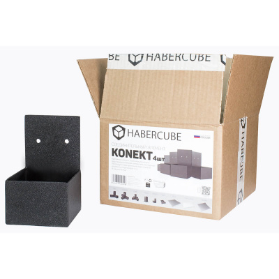 НФ-00000015 Комплект HABERCUBE KONEKT 100х100(konekt - 4 шт., шуруп 4,5х50мм - 16 шт.)6