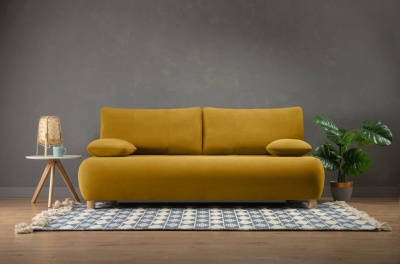 GP-00097506 Диван Рейли лайт  Velvet Yellow цвет желтый инт